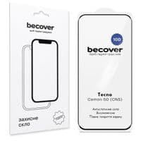 Стекло защитное BeCover 10D Tecno Camon 50 (CN5) Black (716103)
