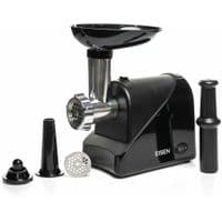 М'ясорубка Eisen EMG-011PB Black, 2000W, продуктивність 1,8кг/хв, 2 диски 5 та 7мм, реверс, насадки для ковбасок; для кеббе, ріжуче лезо QuickTouch