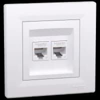 Розетка комп'ютерна одинарна Schneider Electric Asfora EPH4800121 RJ45 кат.6е UTP