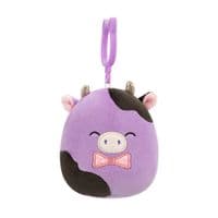 Брелок Squishmallows на клипсе – Коровка Олекси 9 см (SQCP00463)