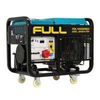 Генератор дизельный FULL FDL16500SE3, 3-фазный 230 / 400V, 50Hz, 16.5kVA / 12kW, бак 50 л, расход 4 л / час, пуск: стартер (без АКБ), 925x590x800 мм, 197 кг