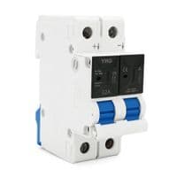 Автоматический выключатель постоянного тока YRO YRL7-63DC 2P 32A DC500V 6kA, DIN, 80*36*44.8mm