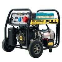 Генератор бензиновый FULL FGL12000LE3, 3-фазный 380 / 220V, 50Hz, 12kVA / 9.6kW, бак 28 л, расход 3 л / ч, пуск: ручной / стартер (без АКБ)