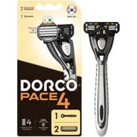 Бритва Dorco Pace4 для чоловіків з 2 картриджами 4 леза (8801038585741)