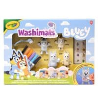 Набор для творчества Crayola Washimals Bluey 4 персонажа, 6 фломастера (74-0253)