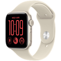 Apple Watch SE 3 GPS + Cellular 44 мм корпус Starlight Aluminum зі спортивним ремінцем Sand Sport Band – M/L, модель A3328
