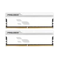 Пам'ять 16Gb x 2 (32Gb Kit) DDR5, 5600 MHz, Prologix Onyx, White, 38-44-44-90, 1.35V, з радіатором (PRO32GB5600YW5K)