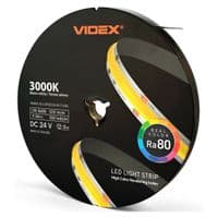 Світлодіодна стрічка Videx COB DC24V 55W 5M 3000K Ra80 IP20 5м (VL-LSTCB320-24113-B5)