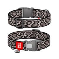 Нашийник для тварин WAUDOG Nylon з QR адресником "Змія" пластиковий фастекс XXL (284-0292)