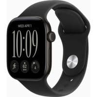 Смарт-годинник Apple Watch Series 12 GPS 42mm Black Aluminium Case with Black Sport Band - S/M (MJEA4RK/A)