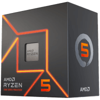 Лоток для процесора AMD для настільних ПК Ryzen 5 6C/12T 7500 (5.0 ГГц, 38 МБ, 65 Вт, AM5)