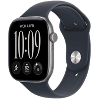 Смарт-годинник Apple Watch Series 12 GPS + Cellular 42mm Space Grey Aluminium Case with Navy Blue Sport Band - S/M (MJFX4RK/A)