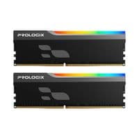 Модуль пам'яті для комп'ютера DDR5 32GB (2x16GB) 6000 MHz Onyx Black RGB Prologix (PRO32GB6000YBR5K)