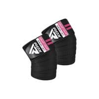 Бинт для спорту RDX Gym Knee Wraps R11 Black/Pink (WAH-KR11BP)