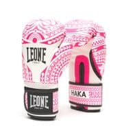 Боксерські рукавички Leone GN329 Haka White/Pink 10 oz (GN329_White/Pink_10oz)
