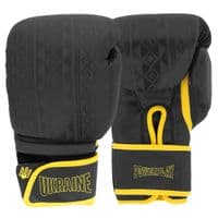 Боксерські рукавички PowerPlay 3021 Ukraine Чорно жовті 10 унцій (PP_3021_10oz_Black/Yellow)