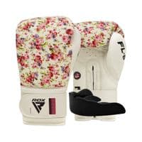 Боксерські рукавички RDX FL-6 White-10 унцій (капа в комплекті) (BGR-FL6W-10oz)