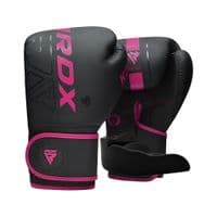 Боксерські рукавички RDX F6 Matte Pink-10 унцій (капа в комплекті) (BGR-F6MP-10OZ)