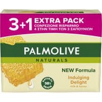 Тверде мило Palmolive Milk & Honey Bar Soap 4 х 90 г (8718951738997)