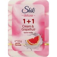 Тверде мило Shik 1+1 Deluxe Крем і грейпфрут 4 х 90 г (4823107607882)