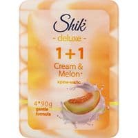 Тверде мило Shik 1+1 Deluxe Крем і диня 4 х 90 г (4823107607899)
