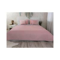 Покривало Руно Pink and Grey ромб велюр 220х240 (330.55_Pink and Grey ромб)