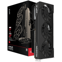 XFX Swift AMD Radeon RX 9070 GRE Ігрова відеокарта з потрійним 90-мм вентилятором, 12 ГБ GDDR6 192 біт, 2790 МГц / 18 Гбіт/с, HDMI 3xDP, AMD RDNA 4, 3 вентилятори, 2 слоти