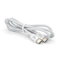 Кабель Type-C to Type-C (male to male) XO-NB-Q298, Підтримка SIC, QC3.0, PD до 240Вт, 480Mbps, довжина 1.0м, Силиконовая обплетка, White, Box