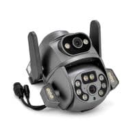 4 Мп поворотна вулична відеокамера XO CR04 EU Robot 400W Pixel Dual Screen Outdoor Dome Camera (2.4G Wireless WiFi) CareCam