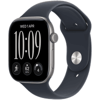 Смарт-годинник Apple Watch Series 12 GPS 42mm Space Grey Aluminium Case with Navy Blue Sport Band - M/L (MJE94RK/A)