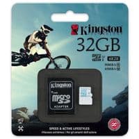 Карта памяти Kingston 32GB microSDHC C10 UHS-I U3 R90/W45MB/s 4K + SD адаптер
