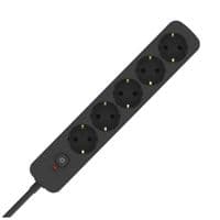 Мережевий фільтр живлення ColorWay CW-PSEA1653BK 5 розеток, 3m Black (CW-PSEA1653BK)