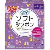 Тампони Unicharm Sofy Soft Tampons Super Plus З аплікатором для дуже рясних виділень 25 шт (4903111371259)