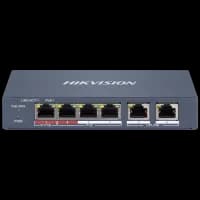 Комутатор 6 портів керований Hikvision DS-3E1106HP-EI