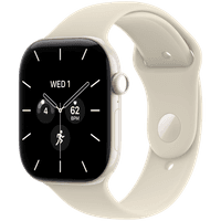 Смарт-годинник Apple Watch Series 12 GPS + Cellular 46mm Pearl White Ceramic Case with Sand Sport Band - S/M (MJH14RK/A)