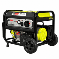 Генератор бензиновий GENPOWER GBG 130E, 1-фазний 230V, 50Hz, 13kVA/10.4kW, бак 27 л, витрата 3,29 л/кВт/год, пуск: стартер і ручний (без АКБ)/AVR, 750х530