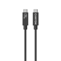 Кабель CANYON OnWire 240 USB-C до USB-C 240 Вт 20 Гбіт/с TPE 1 м Чорний