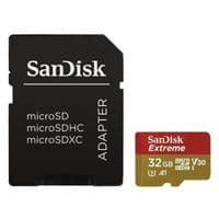 Карта памяти SanDisk 32GB microSDHC V30 A1 UHS-I U3 R100/W60MB/s 4K Extreme + SD