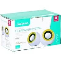 Комп.акустика OMEGA 2.0 OG-116B white green 2x3W RMS USB