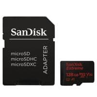 Карта памяти SanDisk 128GB microSDXC V30 A1 UHS-I U3 R100/W90MB/s 4K Extreme + SD