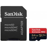 Карта памяти SanDisk 64GB microSDXC V30 A1 UHS-I U3 R100/90MB/s 4K Extreme Pro + SD