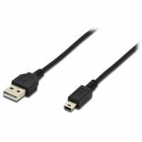 Дата кабель DIGITUS USB 2.0 AM to Mini 5P 1.8m (AK-300130-018-S)