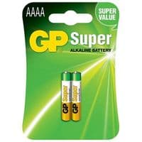 Батарейка GP AAAA LR61 Super Alcaline * 2 (GP25A-2U2)