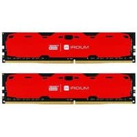 Модуль памяти GoodRAM 16Gb DDR4 2400M Hz Iridium Red (2x8GB) IR-R2400D464L15S/16GDC