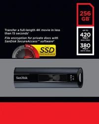 USB флеш накопичувач SANDISK 256GB Extreme Pro Black USB 3.1 (SDCZ880-256G-G46)