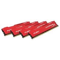 Память 32GB 2400MHz DDR4 CL15 DIMM (Kit of 4) 1Rx8 HyperX FURY Red