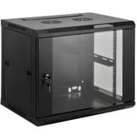 Шкаф настенный 19", 6U глубина 450мм, RAL9004 KD-007-6406
