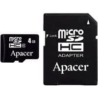 Карта памяти APACER microSDHC 8GB Class 4+adapter