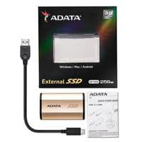Твердотільний накопичувач SSD ADATA 256GB USB 3.1 SE730H Gold