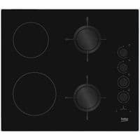 Вбудовувана комбінована поверхня Beko HILM64120S -склокераміка/Шх60см./2електро+2газ/чорний